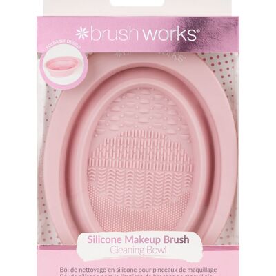 Tazón de limpieza de brochas de maquillaje de silicona Brushworks