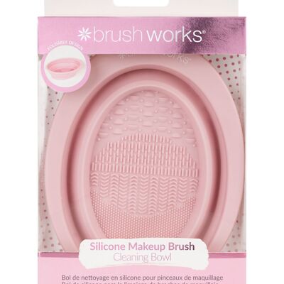 Brushworks Silicone Makeup Brush Cleaning Bowl