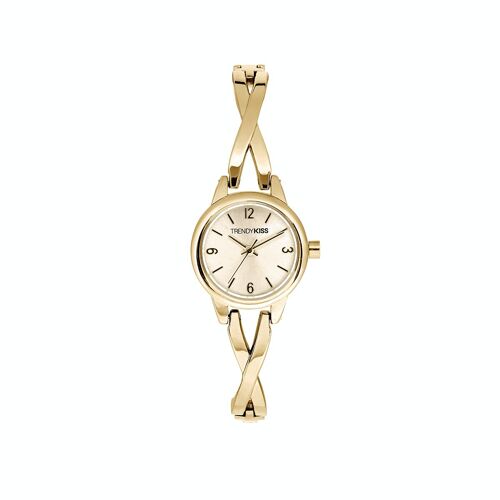 TM10167-03 - Montre femme analogique Trendy Kiss - Bracelet semi-rigide en métal - Viviane