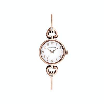 TM10170-01 - Trendy Kiss analog women's watch - Semi-rigid bracelet with heart and stone pattern - Astrid