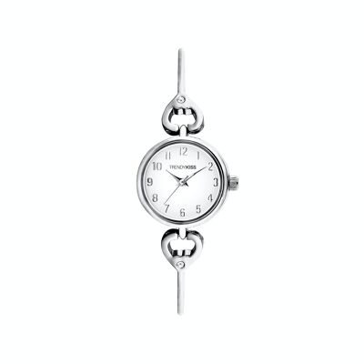 TM10170-03 - Trendy Kiss analog women's watch - Semi-rigid bracelet with heart and stone motif - Astrid