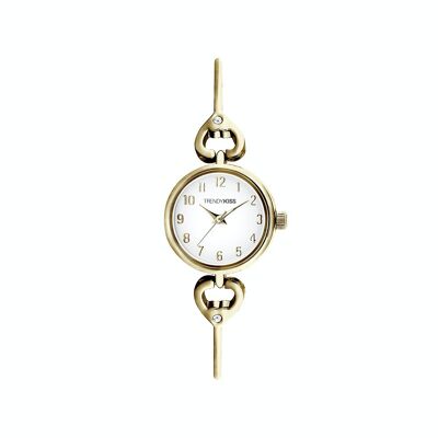 TM10170-02 - Trendy Kiss analog women's watch - Semi-rigid bracelet with heart and stone pattern - Astrid