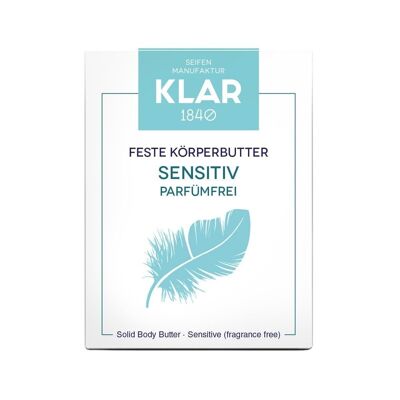 Beurre corporel solide sensible, 60g, unité de vente 8 pièces