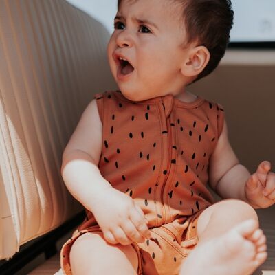 Savannah Sommer-Baby-Strampler mit Reißverschluss