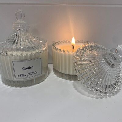SCENTED CANDLE WAFFLE BONBONNIERE 70 G OF 100% VEGETABLE SOYA WAX