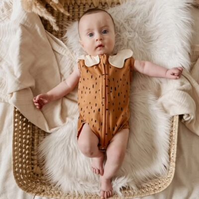 Sommer-Baby-Body mit Reißverschluss Savannah