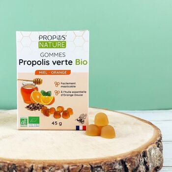 GOMMES POUR LA GORGE - PROPOLIS ET MIEL BIO - 45G 1