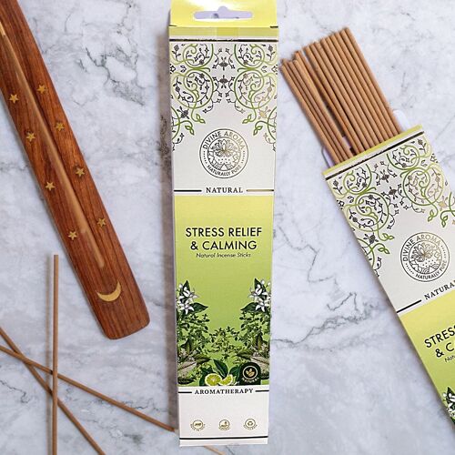 Stress Relief & calming Natural Incense Sticks | No charcoal