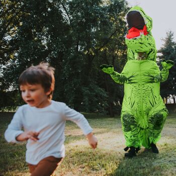 Inflatable Dinosaur Dino Adult or Kids Costume Funny Cosplay Blow up Mascot  Suit