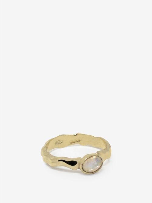 Cosmo Gold-plated Moonstone Ring