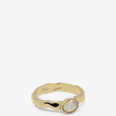 Cosmo Gold-plated Moonstone Ring