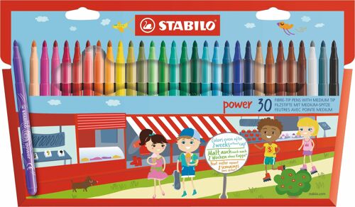 Feutres de coloriage - Etui carton x 30 STABILO power