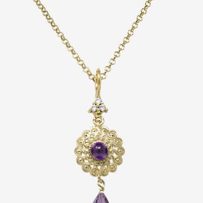 Filigrana Gold-plated Amethyst Necklace