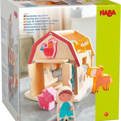 HABA Sortierbox Bauernhaus-Holzspielzeug