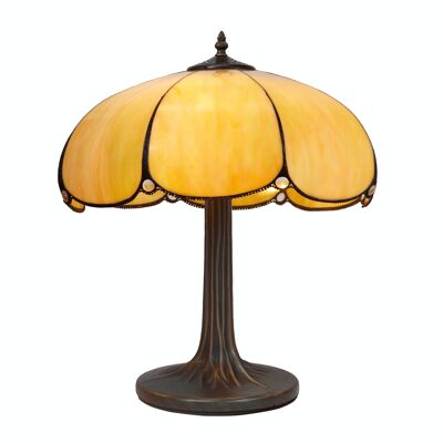 Grande lampe à poser Tiffany diamètre 45cm Série Virginia LG212300M