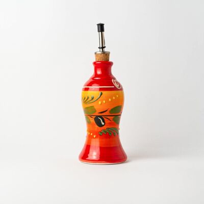 Aceitera de cerámica 300ml / Rojo vintage - PROVENZAL