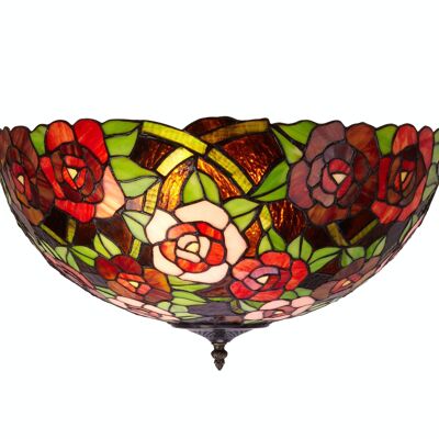 Ceiling fixture attached to the ceiling with Tiffany screen diameter 45cm New York Series LG247200