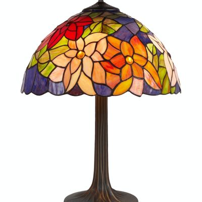 Lampe de table Tiffany base d'arbre Série Güell D-40cm LG222700M