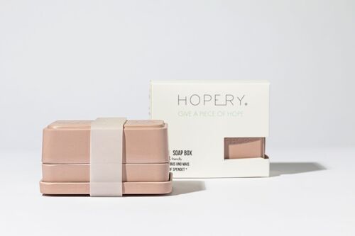 /3 in 1 SOAP BOX WARM TAUPE aus Bambus und Mais