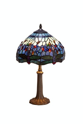 Lampe de table Tiffany moyenne diamètre 30cm Belle Epoque Série LG197200P 1