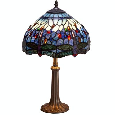 Lampe de table Tiffany moyenne diamètre 30cm Belle Epoque Série LG197200P
