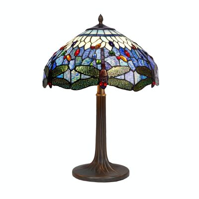 Mittlere Tiffany-Tischlampe, Durchmesser 40 cm, Belle Epoque-Serie LG197500M