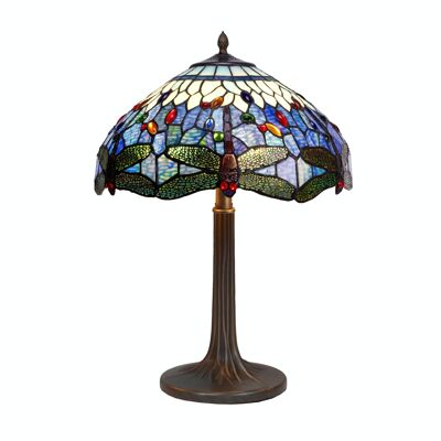 Lampada da tavolo Tiffany media diametro 40cm Serie Belle Epoque LG197500M