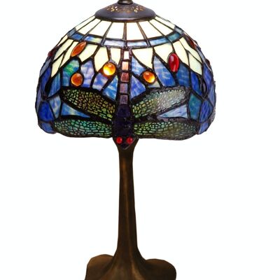 Lampada da tavolo base sagomata Tiffany Serie Belle Epoque D-20cm LG199782B