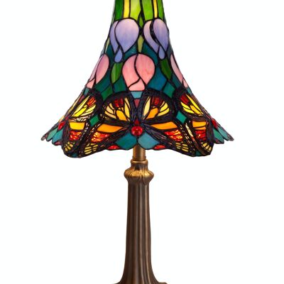 Lampada da tavolo Tiffany diametro 25cm Serie Butterfly LG207500P