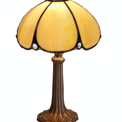 Petite lampe à poser Tiffany diamètre 20cm Série Virginia LG212700P