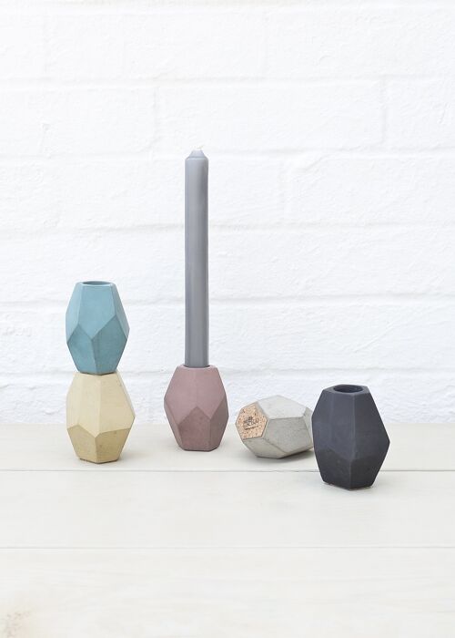 Sustainable Concrete Candle Stick Holder
