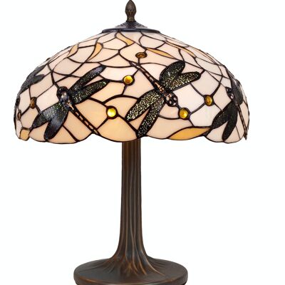 Lampada da tavolo Tiffany base albero Pedrera Serie D-45cm LG224100M