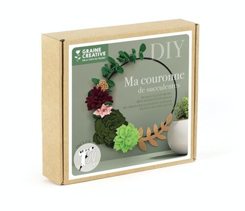 DIY kit MA COURONNE DE SUCCULENTES