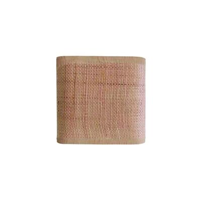 Abat-jour Germain carré raphia naturel L20 P20 H20cm