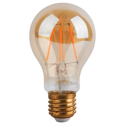 Ampoule LED Classique 8W E27 ambre D6 H10,5cm dimmable