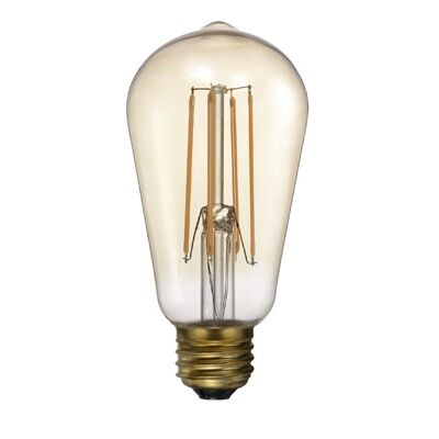 Ampoule LED Vintage 4W E27 ambre D9,5 H13,8cm dimmable