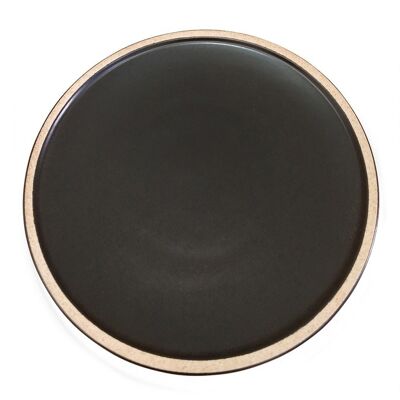 Assiette Wabi plate noire