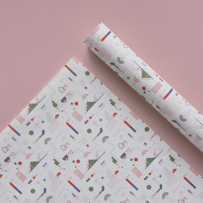 Papel estampado urbanizado