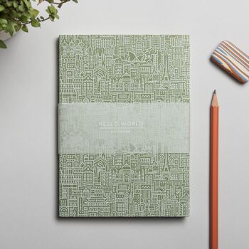 Journal Hello World A5 – Vert 1