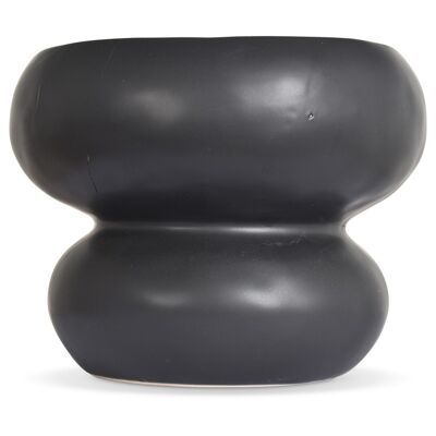 Coupe ceramic Organic noire D19 H14,7cm