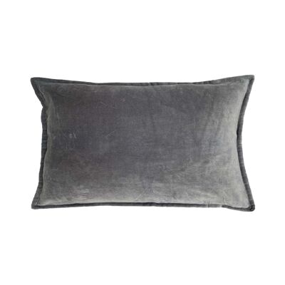 Coussin Timeless rectangle gris 40x60cm