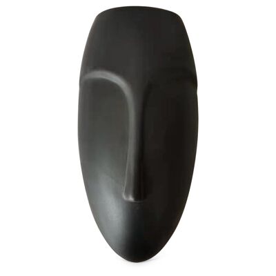 Déco ceramic Visage noir à accrocher L10,7 P7,3 H21,5cm