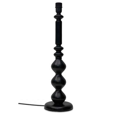 Lampe pied Tribu noir D16,5 H56cm