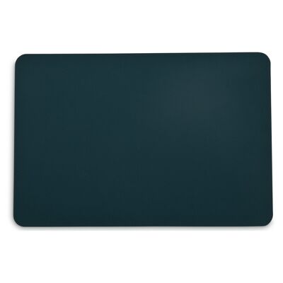 Set de table rectangle imitation cuir bleu saxo 30x45cm