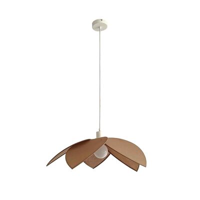 Suspension fleur taupe D58cm