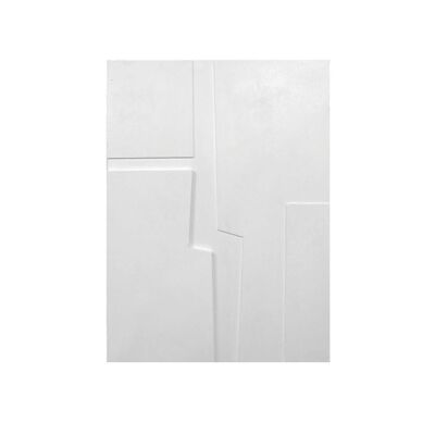 Tableau 3D Faille blanc L30 H40cm