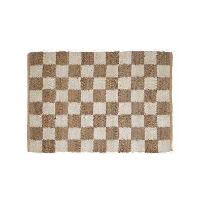 Tapis jute Damier 120x170cm