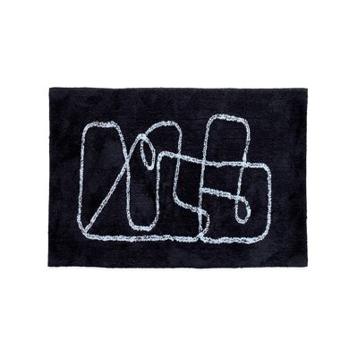 Tapis Pablo fond noir 120x170cm