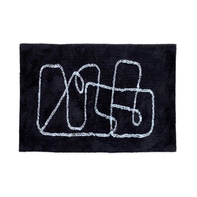 Tapis Pablo fond noir 160x230cm