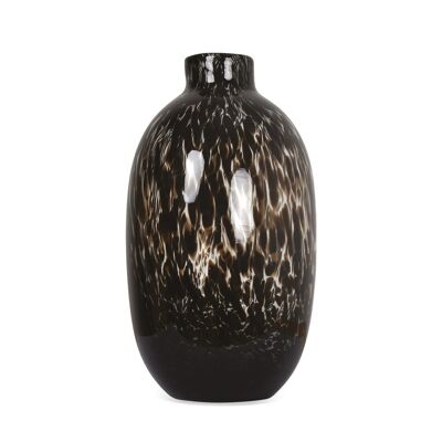 Vase Alan léopard noir D11 H20cm